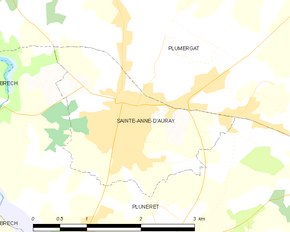 Poziția localității Sainte-Anne-d'Auray