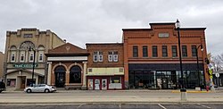 Buildings on Railroad Avenue in Albany