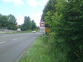 Bundesstraße 243 bij Herzberg, richting Nordhausen