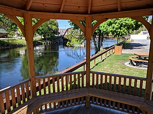 The Gazebo at Warrensburg Mills Historic District.