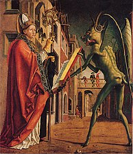 Saint Wolfgang and the Devil, by Michael Pacher