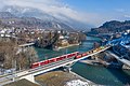 51 RhB Ge 4-4 I with freight and ABe 4-16 as S-Bahn at Reichenau-Tamins uploaded by Kabelleger, nominated by Iifar,  19,  0,  0