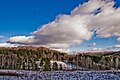 Paysage hivernal au Vermont.