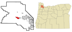 Location in Oregon