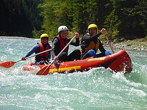 Wildwasser Rafting im Allgäu