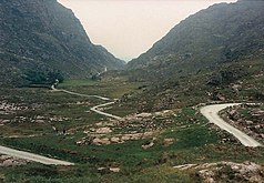 At the Head of the Gap (highest point) looking northwards