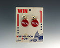 "WIN" earrings