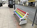 Thumbnail for File:Multi coloured street bench - geograph.org.uk - 4721381.jpg