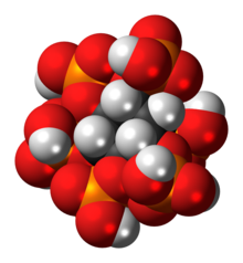 Space-filling model of phytic acid