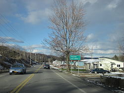 Looking North in Middle Granville on NY state route 22A