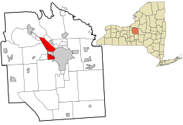 Location in Onondaga County and the state of New York.