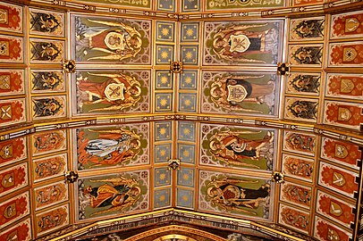 St Mary Magdalene, Enfield. The ceiling