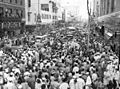 Image 23Soldiers and crowds in Downtown Miami 20 minutes after Japan's surrender ending World War II (1945). (from History of Florida)