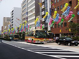 Hoofdstraat tijdens Tanabata