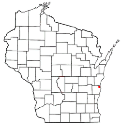 Location of Mosel, Wisconsin