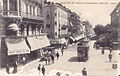 Les allées Paul-Riquet avec la ligne de tramway avant 1914.