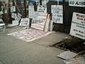 Image 63Signs outside the mobile Bushville in Brooklyn (from Protests against the Iraq War)