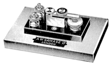 Professional carborundum detector used in radiotelegraphy stations