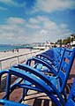 Chaises Bleues de la promenade des Anglais à Nice