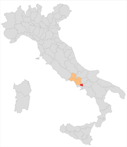 Circondario di Nola – Localizzazione