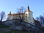 Borgen i dagsläget, utan kärntorn.