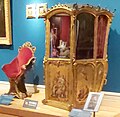 An Italian Neapolitan Ormolu-mounted, Vernis Martin and Gilded Wood Sedan Chair