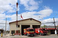 Troisième caserne de pompiers de Cabrero, située à Monte Águila.