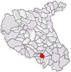 Location in Vrancea County