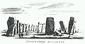 Stonehenge afgebeeld in Stonehenge, A Temple Restor'd to the British Druids, 1740