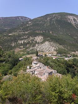 Skyline of Saint-Benoit-en-Diois