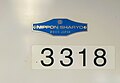 Builder's plate of a Nippon Sharyo-built C751B train