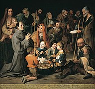 San Diego de Alcalá dando de comer a los pobres, por Murillo, 1646.[111]​