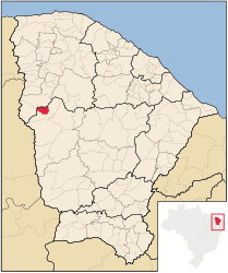 Ararendá – Mappa