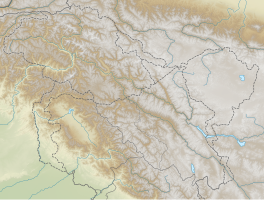 Map showing the location of Bilafond Glacier