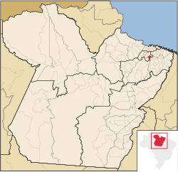 Localização de Inhangapi no Pará