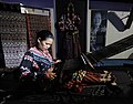 Image 32A Tboli woman weaving t'nalak from South Cotabato. (from Culture of the Philippines)