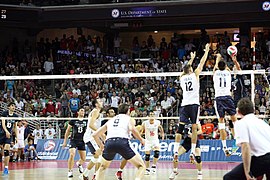 Team USA Men's Volleyball Plays the Iranian Men's National Volleyball Team (14699870847).jpg