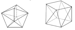Zleva dodekaedr a tetragonální antiprizma