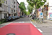 Die längste Fahrradstraße mit der neuesten Gestaltung: Sophienstraße