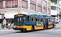 Breda articulated trolleybus, former dual-mode bus, in Seattle