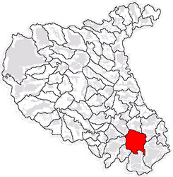 Location in Vrancea County