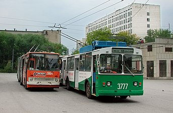 Vietu taupoša trolejbusu novietošana trolejbusu depo