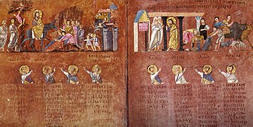 Miniuatura del Codex Purpureus Rossanensis