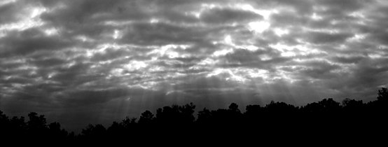 Jacob's Ladder crepuscular Panorama