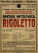 Plakat za predstavo Rigoletto v Narodnem gledališču v Mariboru 14. maja 1927.jpg