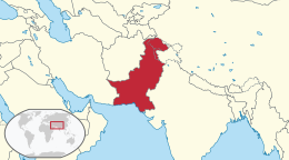 Mapa Pakistan