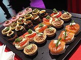 Selección de canapés