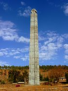 Column with markings carved on its surface