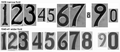 North Carolina-variable thicknesses, similar to Goudy's Lining Gothic design of 1921-changing direction-North Carolina changed stamping typefaces every 3-4 years, better to illustrate that