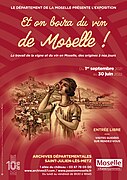 Affiche exposition "Et on boira du vin de Moselle" du département de la Moselle. ©CD57.jpg